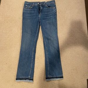 rag & bone Hana jeans ankle length with flared bottoms